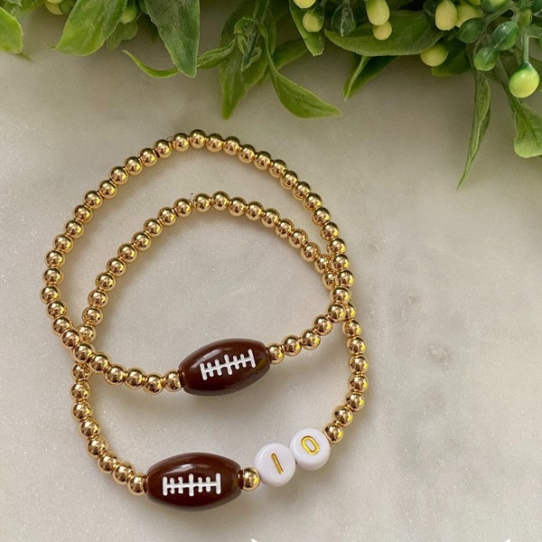 Custom Gold Football Etsy