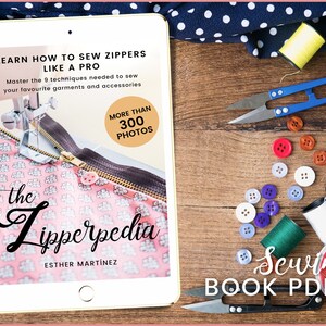 Sewing book pdf | Beginner sewing ebook | Sewing guide pdf | Seamstress gift | Learn to sew zippers like a pro with this sewing manual