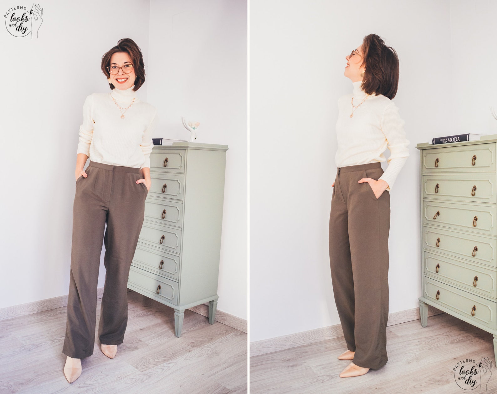 High Waisted Pants Pattern Learn How to Sew a Pair of Easy Etsy
