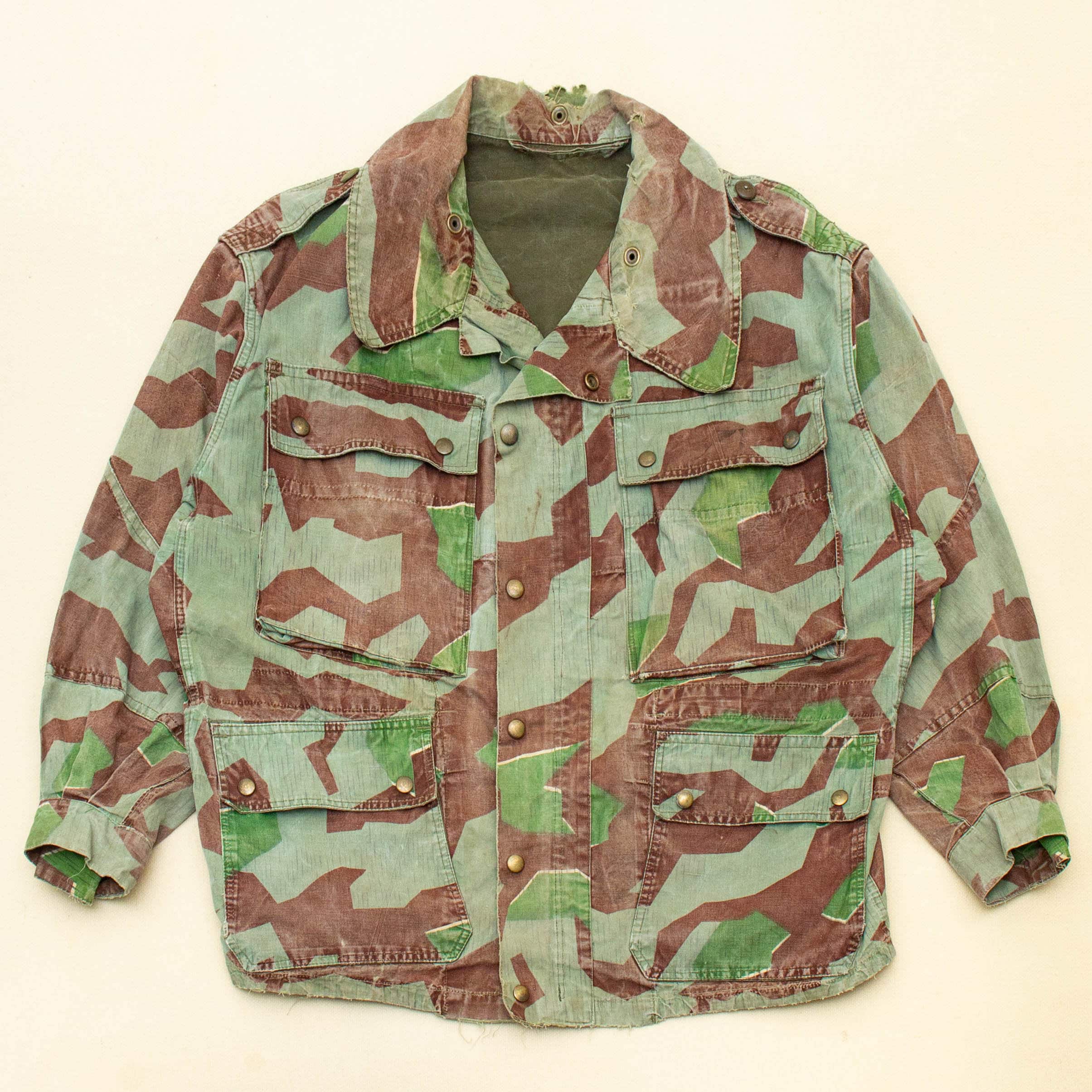 Rare 50s Vintage German Army Splintermuster Camo Field Rare 50s Vintage German Army Splintermuster Camo Field