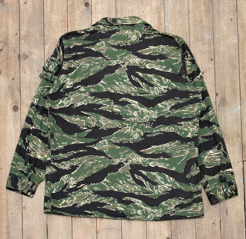 Rare 80s Vintage Tiger Stripe Products Brand Combat Coat Etsy