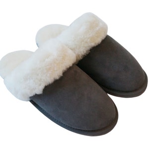 Premium Sheepskin Slippers - Closed Toe Style Unisex