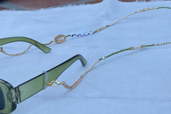 Beaded Sunglass Chains Beaded Glasses Chain Beaded Eyeglass Holder Beaded Eyeglass  Chains Cowrie Shell Sunglasses Chain Eyewear 