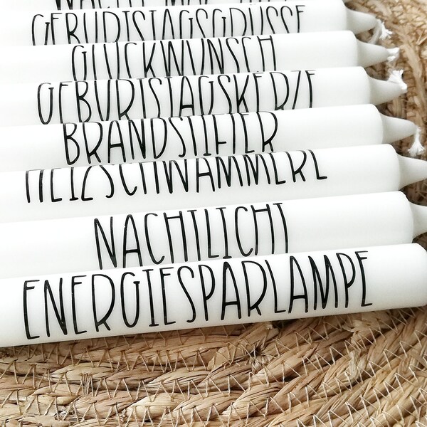 Kerzentattoo Etsy.de