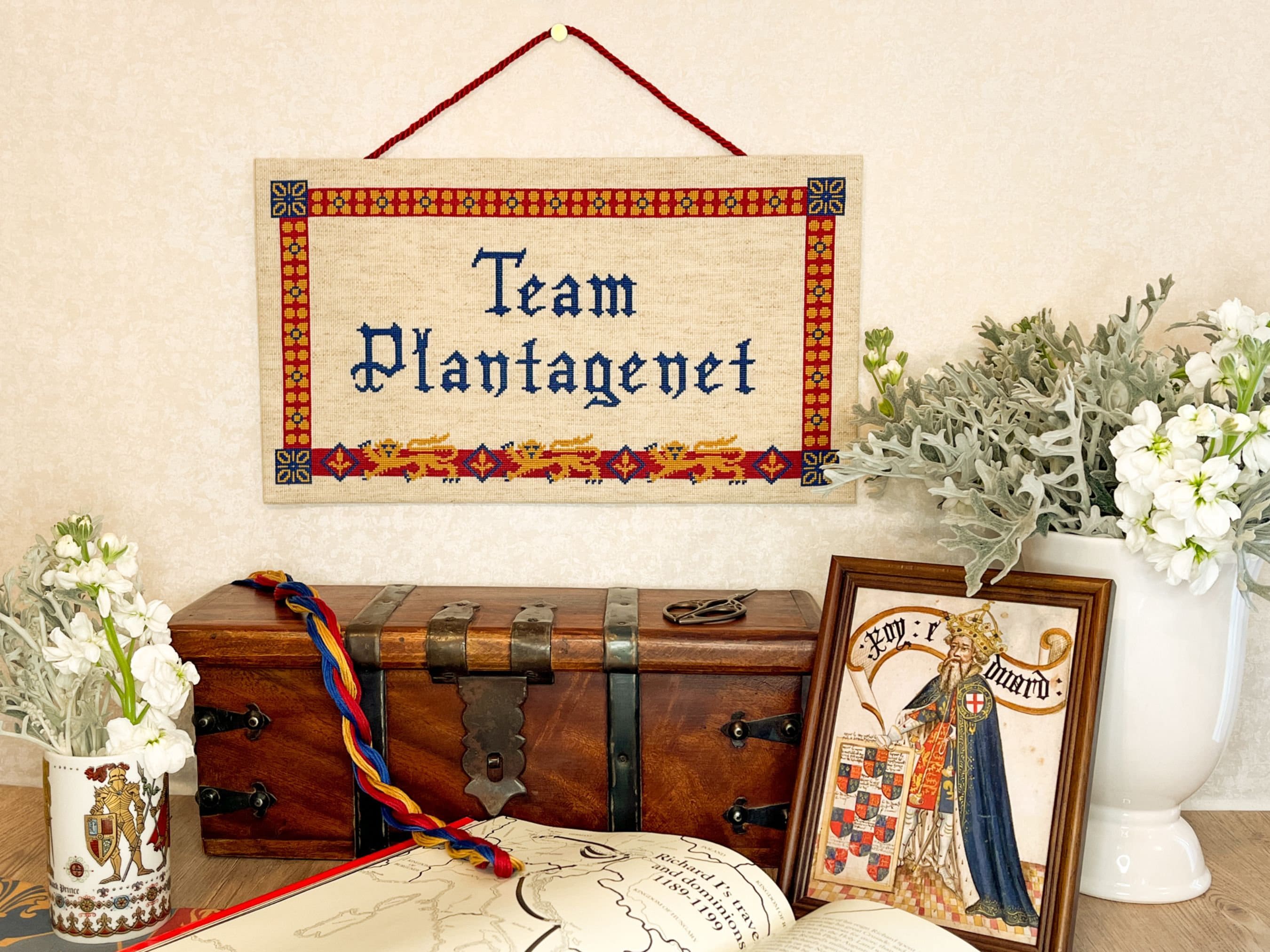 Team Cross Stitch Pattern large PDF Instant Download Gift