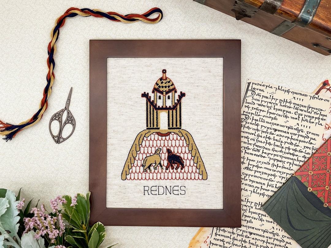 Bayeux Tapestry Cross Stitch Pattern Fortification of Rennes Etsy