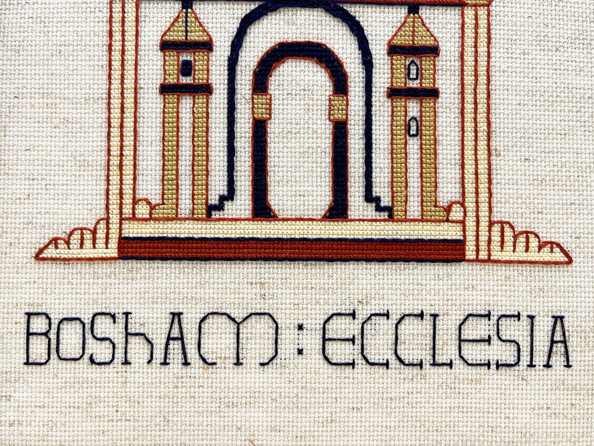 Bayeux Tapestry Cross Stitch Pattern Bosham Church PDF Instant Download for Lovers of Medieval