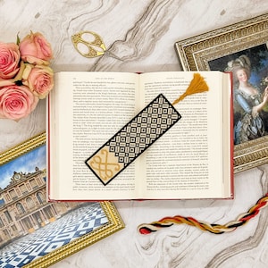 House of Bourbon Bookmark Cross Stitch Pattern | PDF Instant Download | Gift for Royal History Lovers, Francophiles, and fans of Versailles