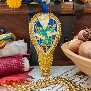 Alfred Jewel Ornament Cross Stitch Pattern | PDF Instant Download | For Lovers of Medieval Art History, Archeology, and Anglo-Saxon Kings