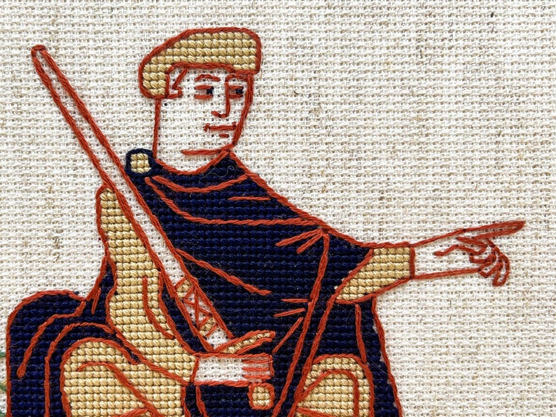 Bayeux Tapestry Cross Stitch Pattern William the Conqueror PDF Instant