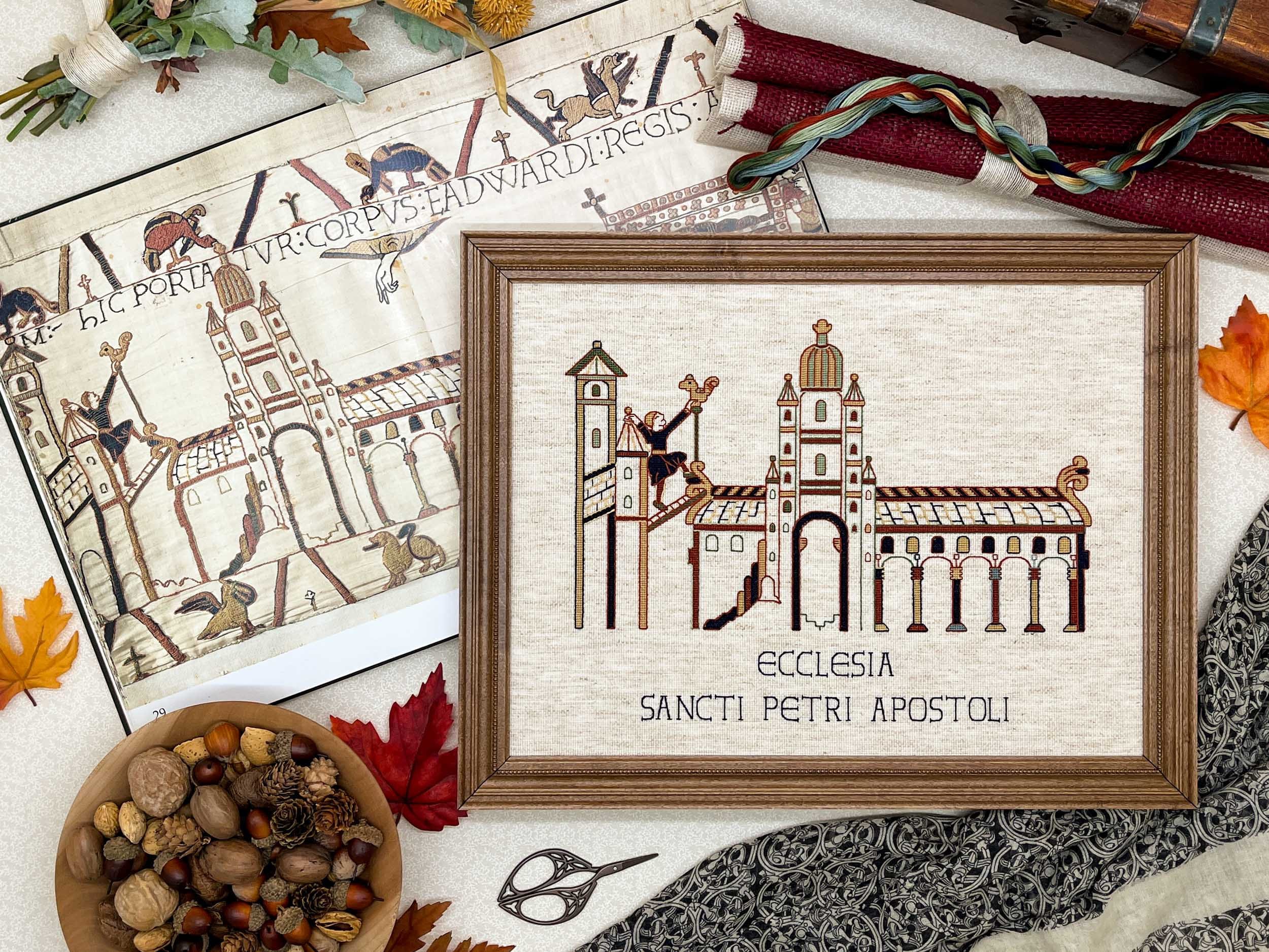 Bayeux Tapestry Westminster Abbey Cross Stitch Pattern PDF Instant