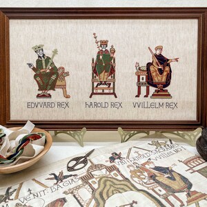 Bayeux Tapestry Cross Stitch Pattern: Three Kings of 1066 | PDF Instant ...
