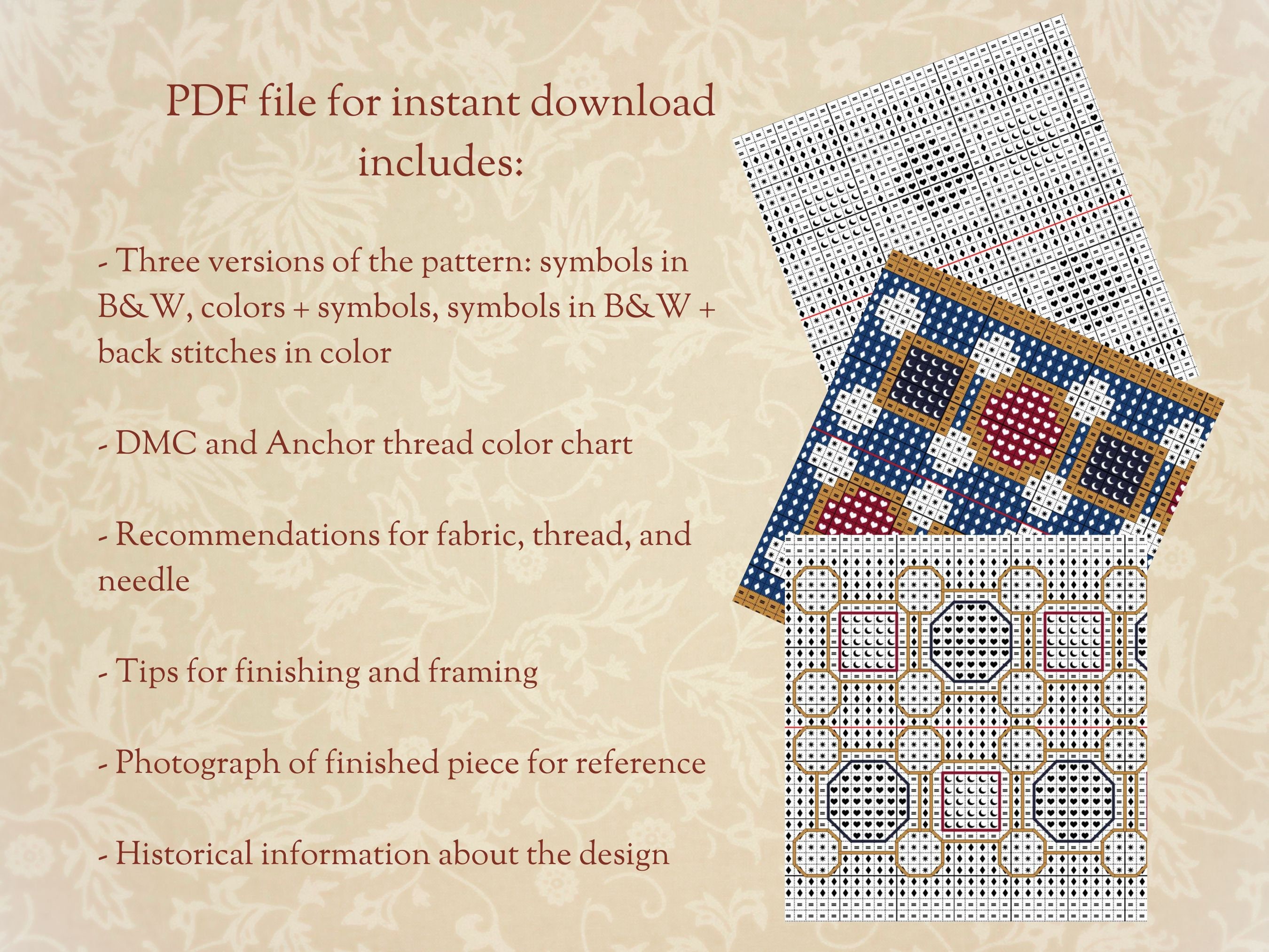 Bayeux Tapestry Westminster Abbey Cross Stitch Pattern PDF Instant