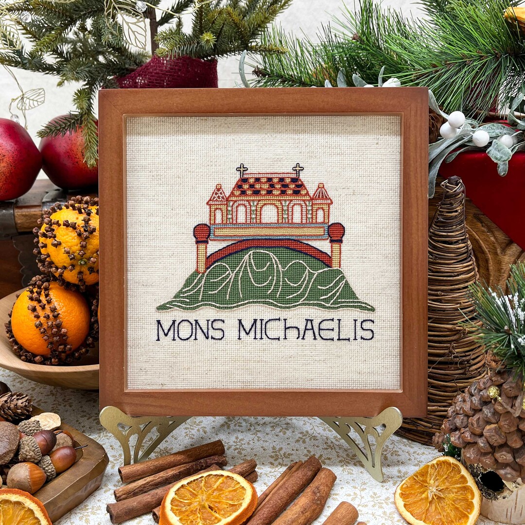 Bayeux Tapestry Cross Stitch Pattern Montsaintmichel Abbey PDF Instant Download for Lovers of