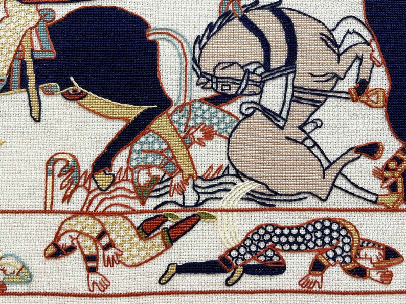 Bayeux Tapestry Cross Stitch Pattern Battle of Hastings PDF Etsy