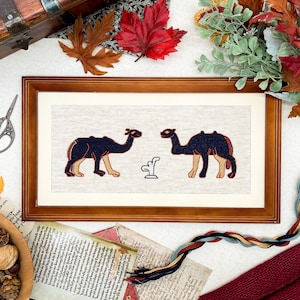 Bayeux Tapestry Cross Stitch Pattern: Camels | PDF Instant Download | Gift for Lovers of Medieval Art History & Anglo-Saxon Textiles
