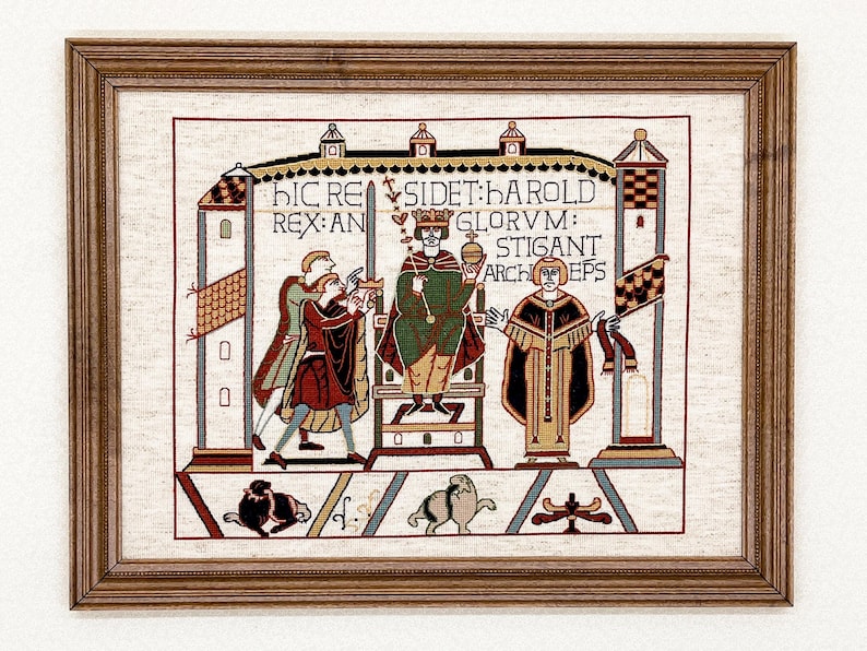 Bayeux Tapestry Cross Stitch Pattern Harold Enthroned PDF Etsy