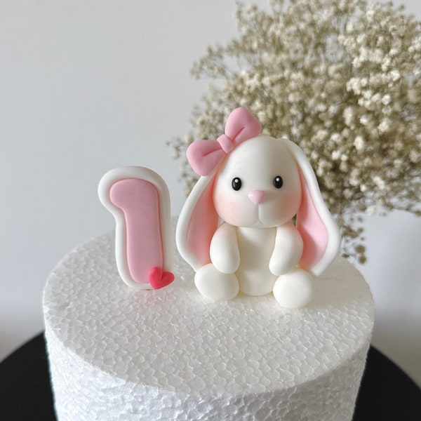 Niedliche Hasen Fondant Cake Topper