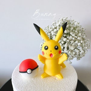 Pokemon Pikachu Fondant Cake Topper