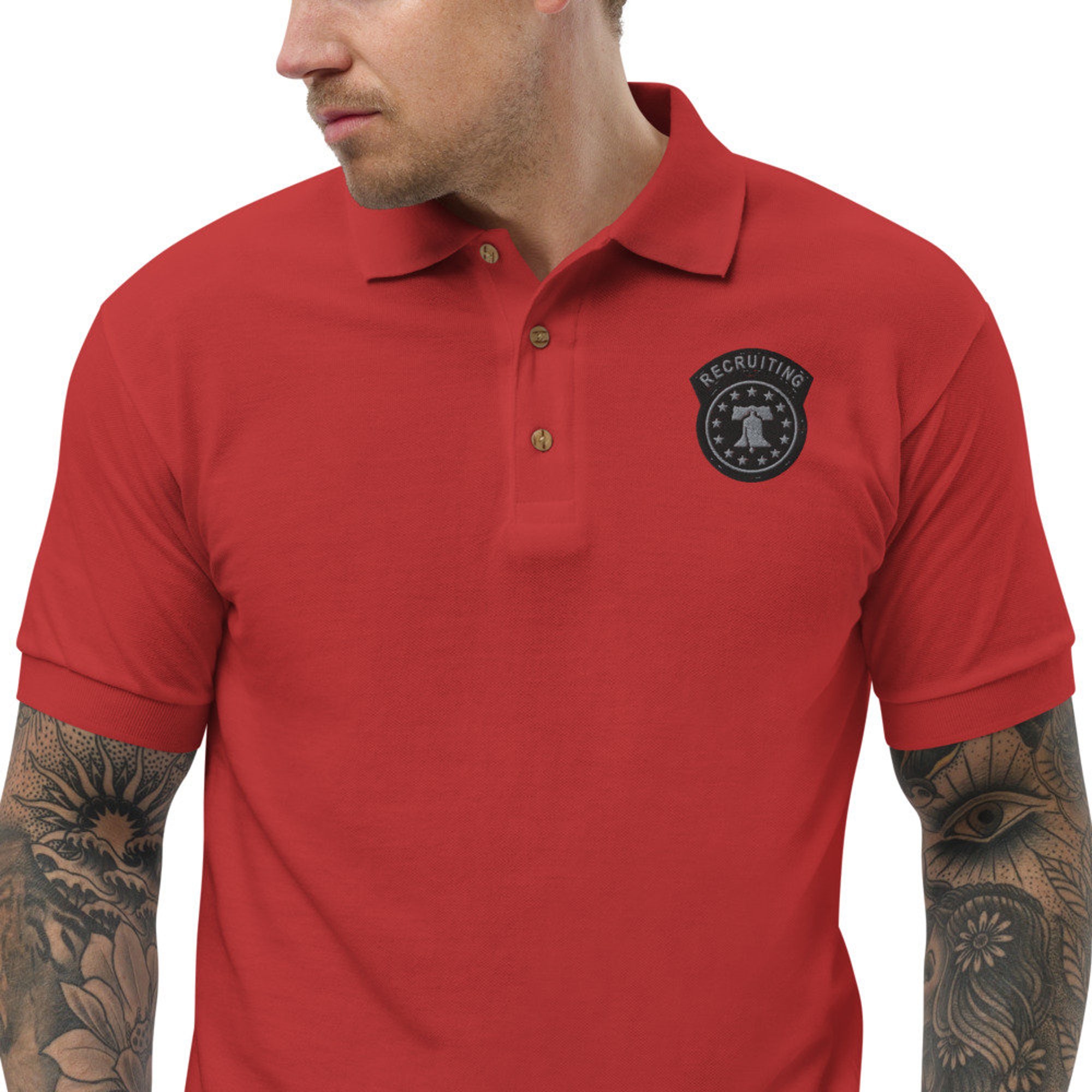 Discover Army Recruiting Embroidered Polo Shirt