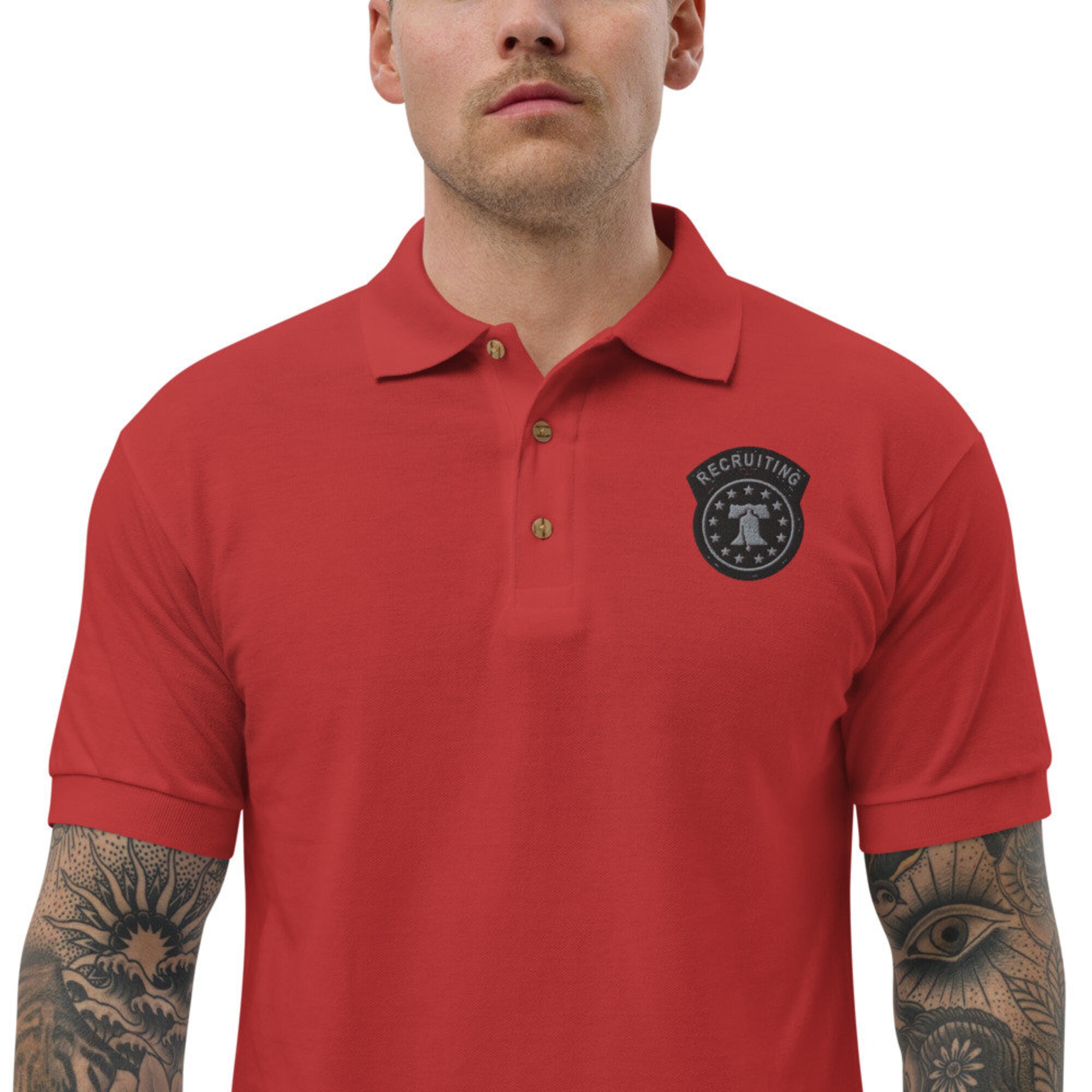 Discover Army Recruiting Embroidered Polo Shirt