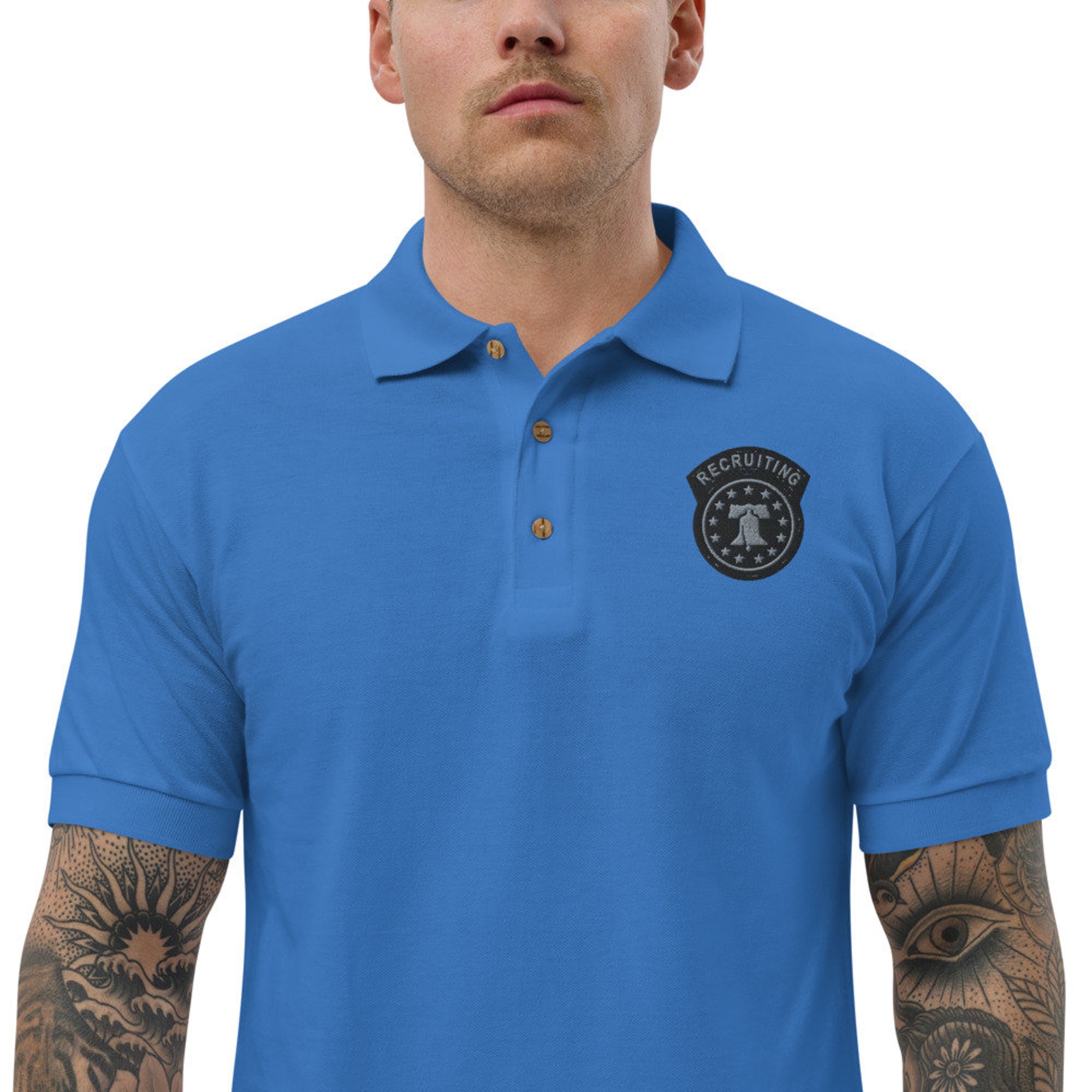 Discover Army Recruiting Embroidered Polo Shirt