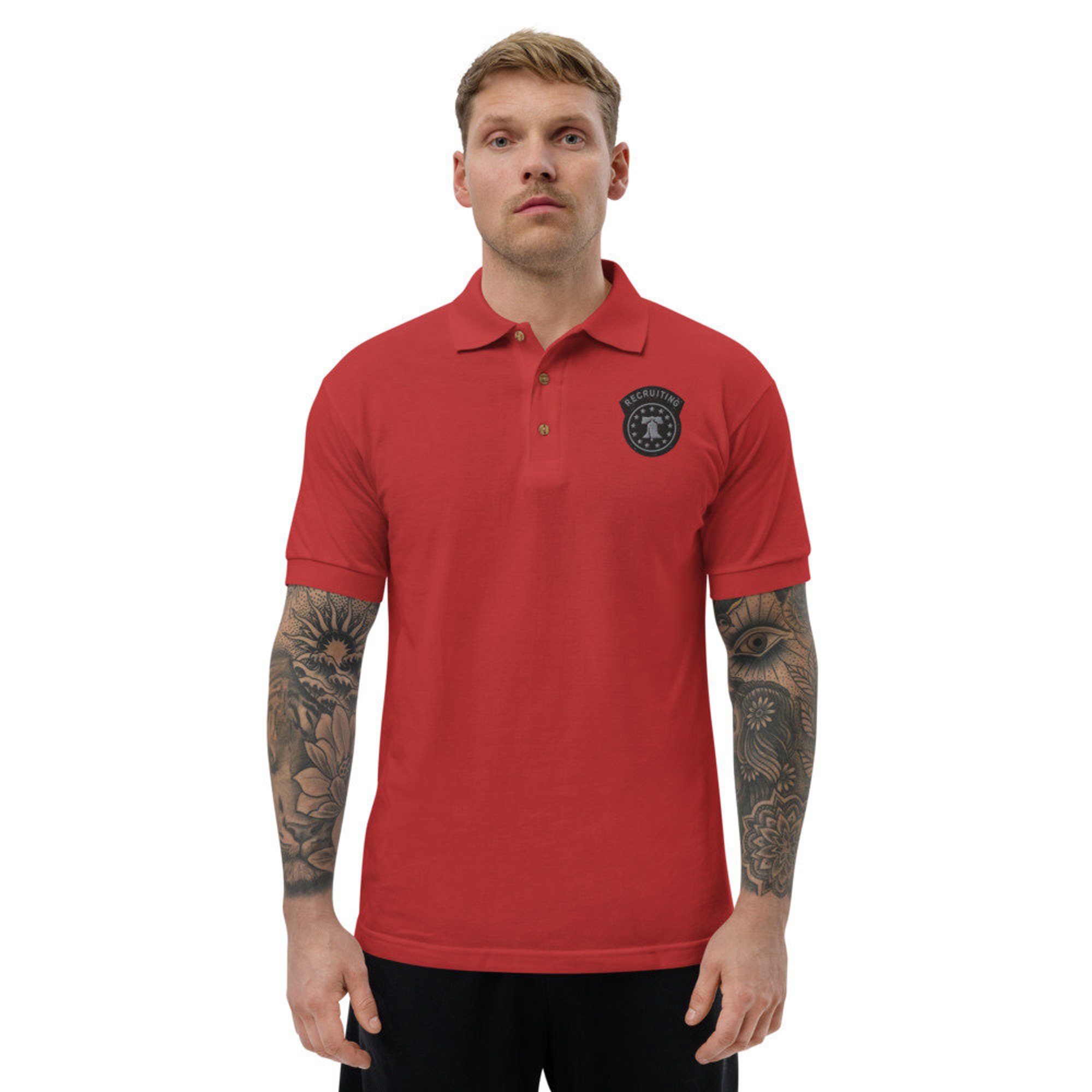 Discover Army Recruiting Embroidered Polo Shirt