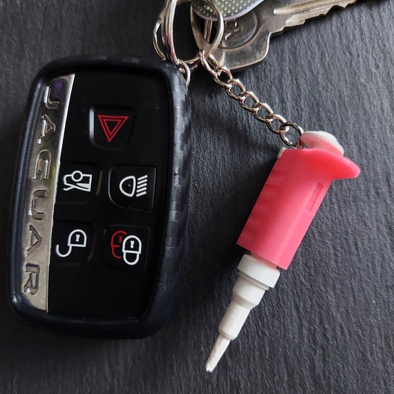 Mini shop plunger keychain