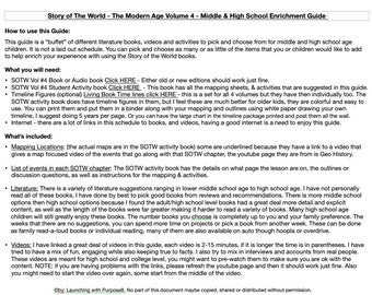 Story of the World Volume 4 Enrichment Guide