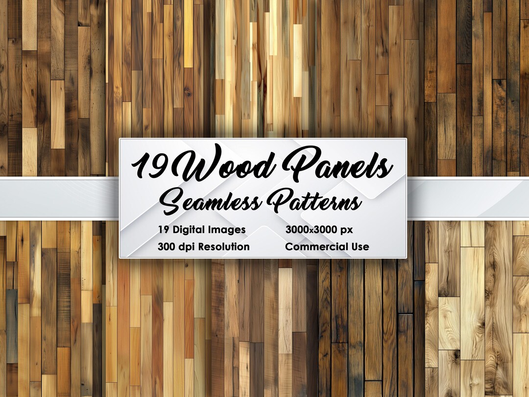 19 Wood Panel Patterns – Seamless Textures 3000x3000 Px, Realistic ...