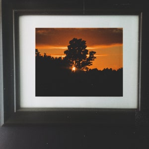 Landscape print, sunset ,digital print