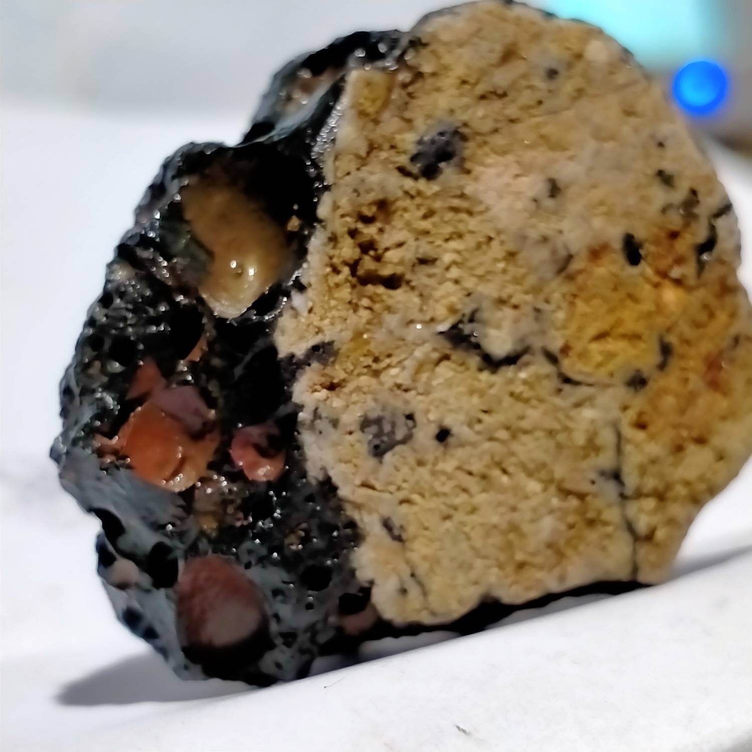 Météorite Impactite Lunaire Silicates Polymorphes Dans Le Granite 13, 96 G