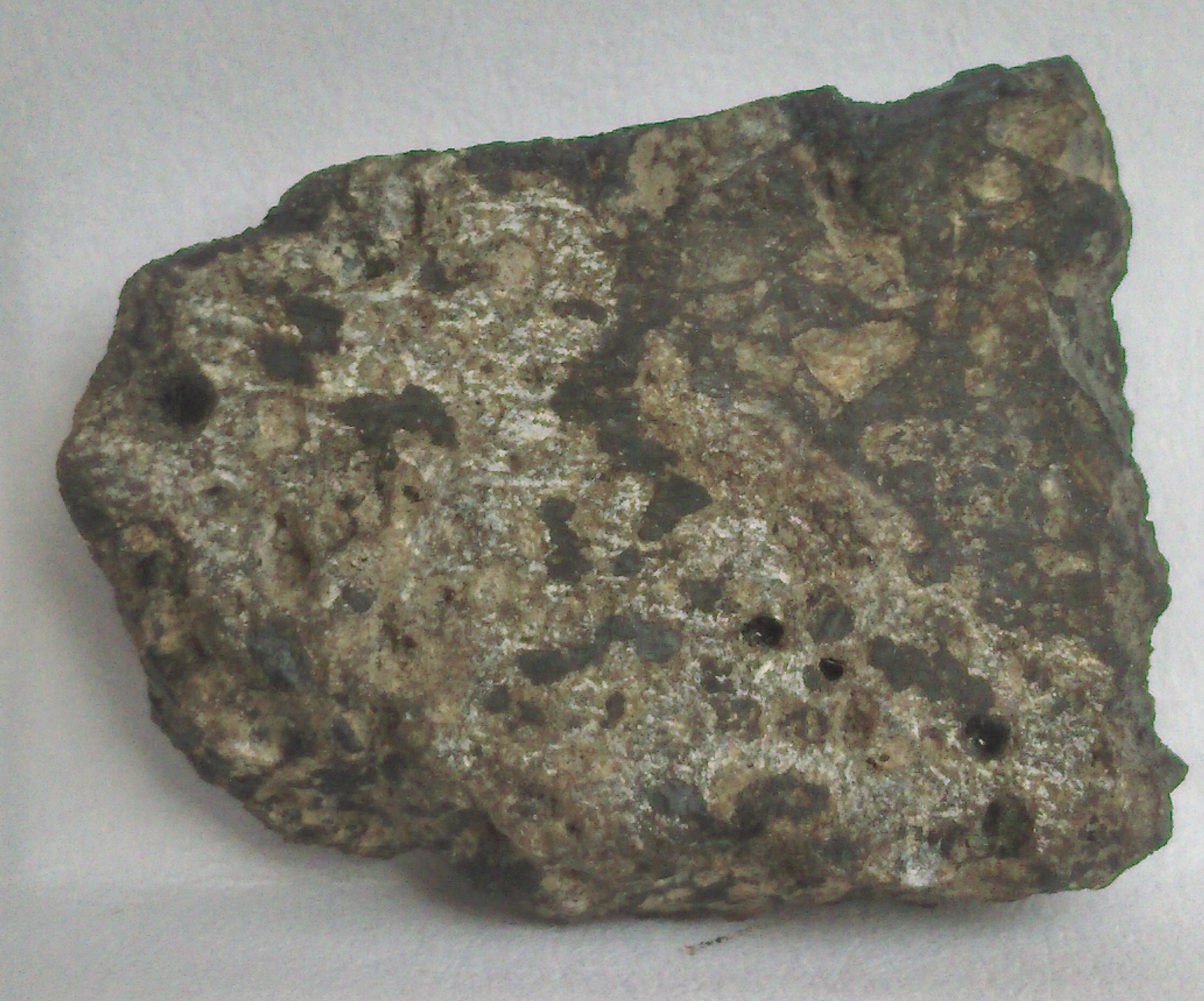 Météorite Lunaire Petite Section Basalte Brèche Feldspathique de 2 Gr