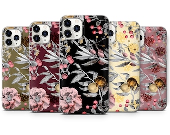Funda para teléfono Winter Feelings con diseño de piñas de abeto para iPhone 13, 12, 11Pro, XR, XS, 8+, 7, Samsung S10, S20, S21, A40, A51, Huawei P20, P30 Lite