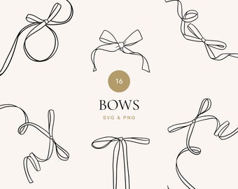 Line bow svg clipart, Bow png collection, Baby girl clipart, Baby boy clipart, DIY crafts, Instant download, Commercial use