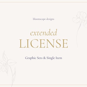Extended License: Bloomscape - Graphic Set & Single Item License