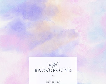 Colorful watercolor digital background clip art, Watercolor paper texture, Pink purple watercolor splatter, Abstract modern background