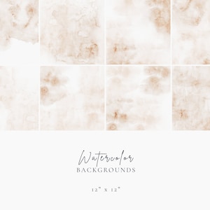 Beige watercolor splashes, Neutral watercolor background clipart, Watercolor abstract shapes png, Modern design elements, Logo background