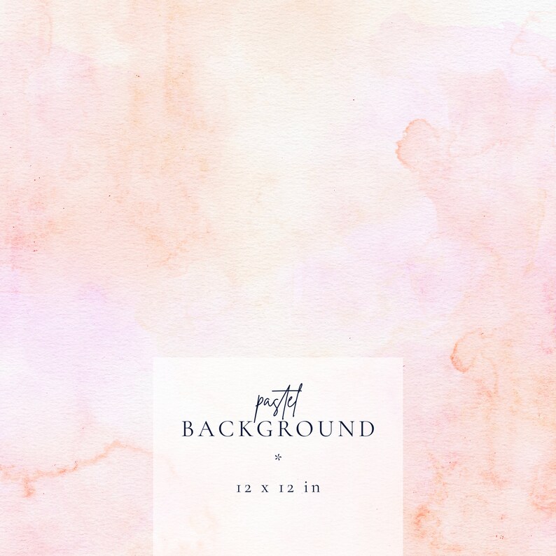 Pastel Watercolor Digital Background Clip Art, Watercolor Paper Texture