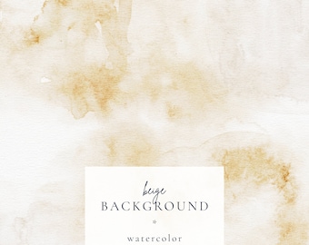 Aquarell Hintergrund digitale Clip Art, Neutral Aquarell splatter, Pastell beige Hintergrund, Beige Aquarell Textur, freie kommerzielle Nutzung