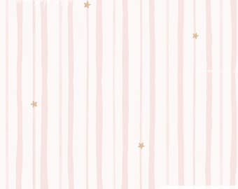 Blush Stripe Seamless Design, Hand Painted Pink Stripe Digital Paper, Nursery Wallpaper, Baby Girl Background, Kids Fabric Print