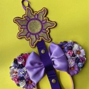 Rapunzel sun, Corona inspired Ear/Bow holder, display your ears while keeping them neat and tidy. Disney themed