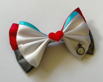 Fiocco per capelli ispirato al Coniglio Bianco per travestimenti e cosplay - Alice nel Paese delle Meraviglie, Disney