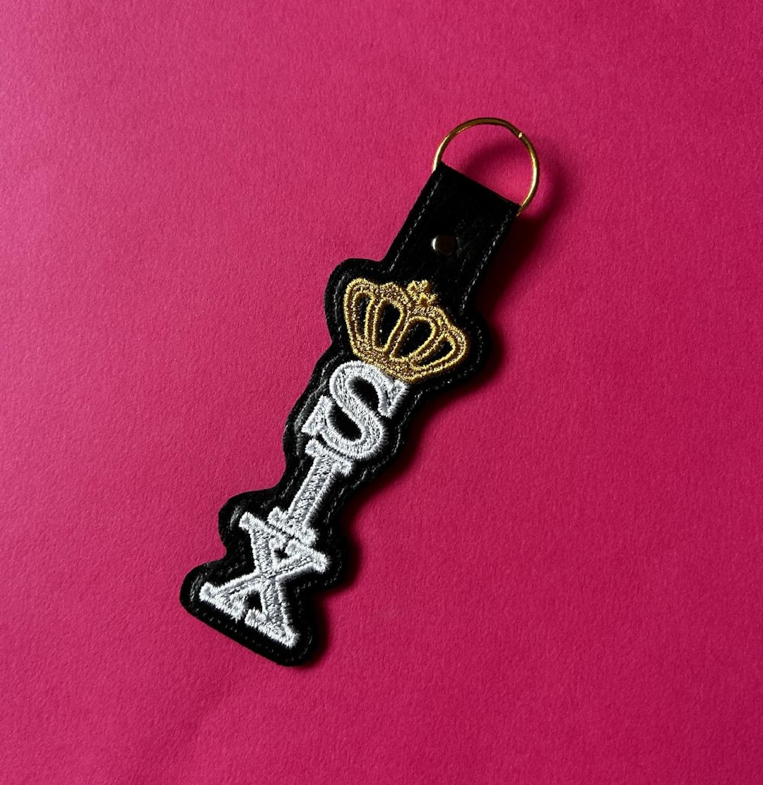 Embroidered Letherette SIX Inspired Leatherette Keyring With Embroidery and Applique, Musicals ...