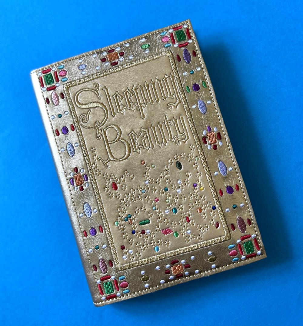 Embroidered Letherette Sleeping Beauty Replica Book - Embroidered Notebook Cover Inspired by ...