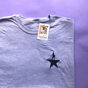 Hamilton - The Musical, inspired t-shirt with Hamilton star embroidery