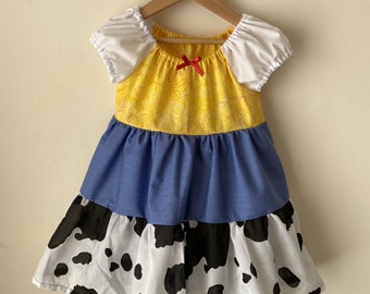 Jessie the Cowgirl inspired cotton dress, for cosplay, Disney Parks, dress up - Toy Story