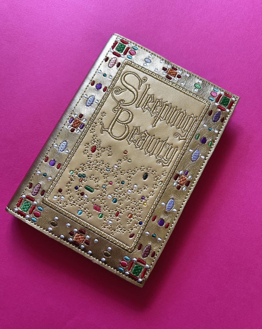 Embroidered Letherette Sleeping Beauty Replica Book - Embroidered Notebook Cover Inspired by ...