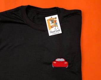 Camiseta inspirada en Cars, película de Disney, Rayo McQueen, temática de Radiator Springs, carreras