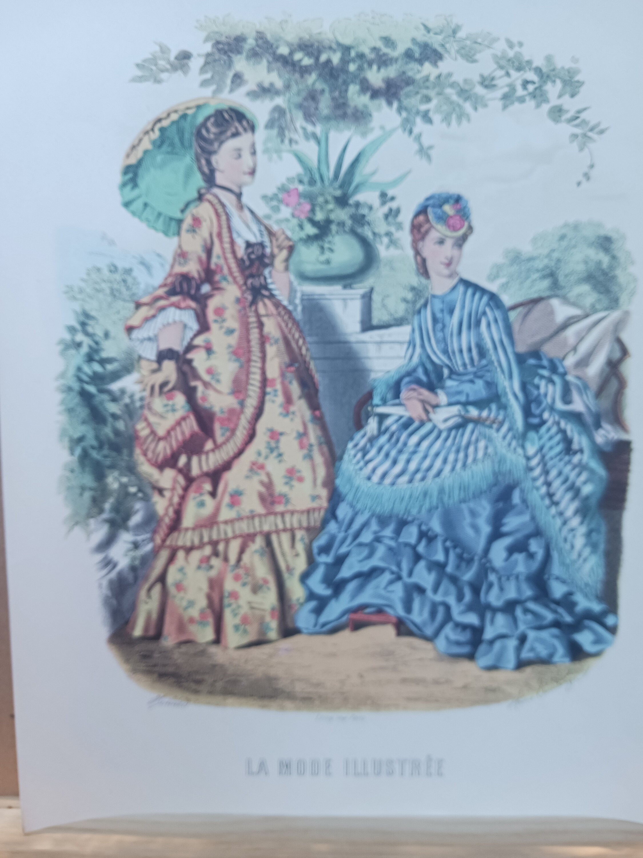 フランスのファッションプレート - 1880 年代 (プレート 9) - Etsy 日本
